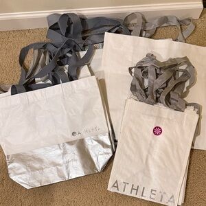 Athleta White and Gray Reusable Bags (12)